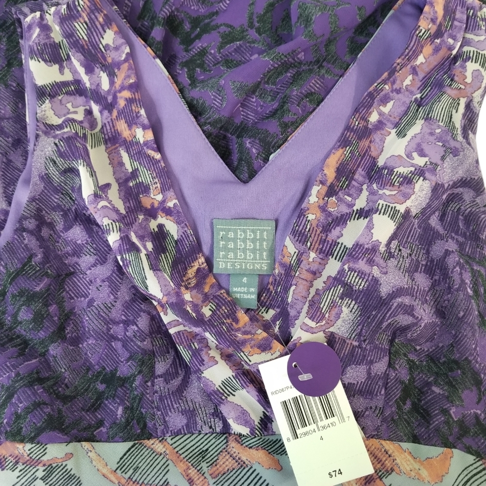 NWT Rabbit Rabbit Rabbit Designs Dress Sz 4 Fairycore Festival - Picture 12 of 13